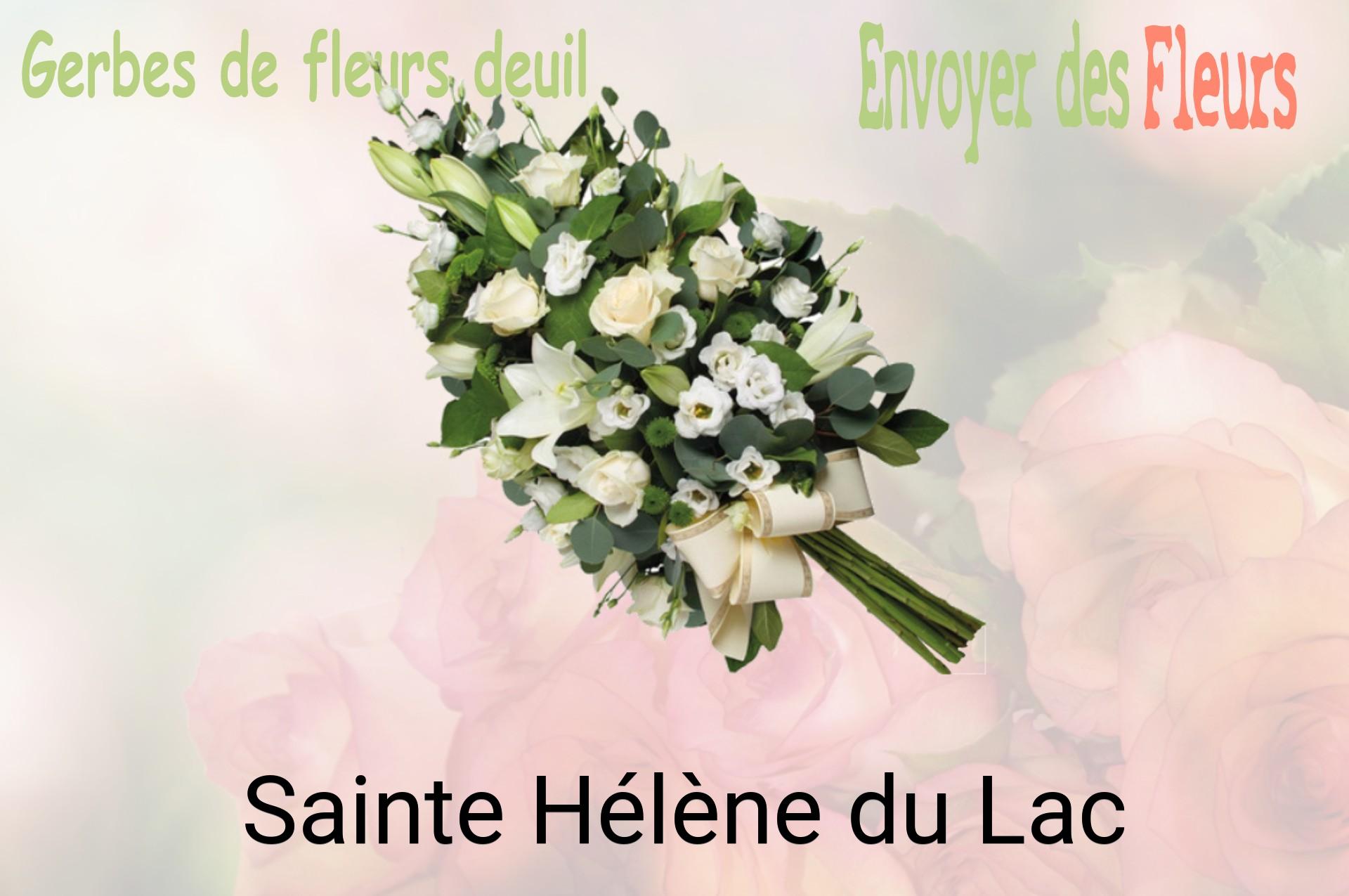 Gerbe de fleurs de deuil livrée à Sainte-Hélène-du-Lac